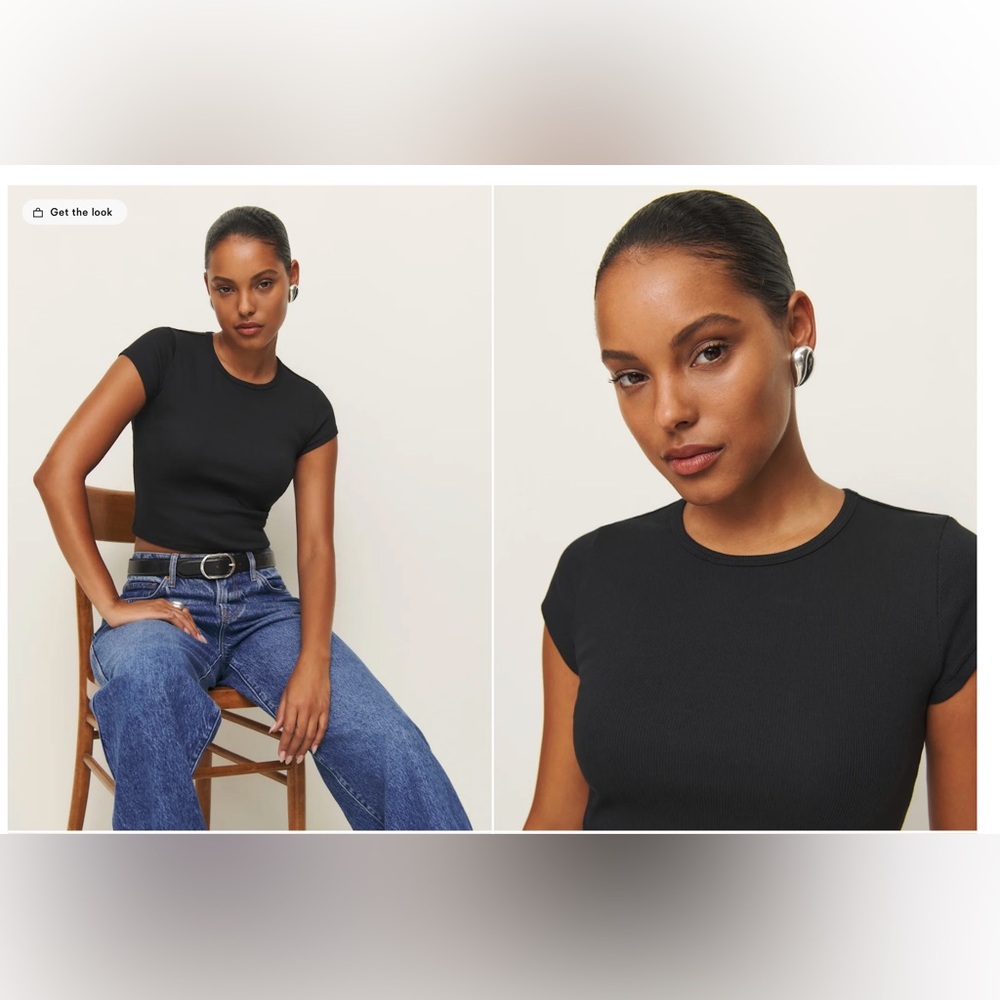 Reformation Black Muse Tee